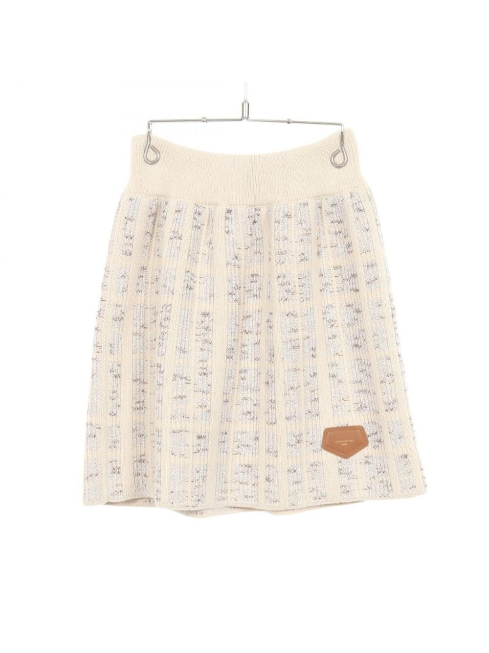 Louis Vuitton Skirt Tweed Knit Mini Cotton